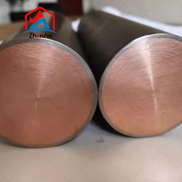Titanium copper composite rod